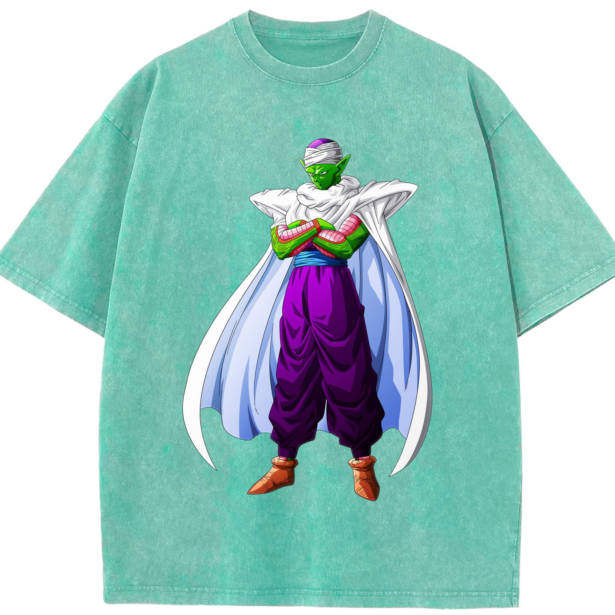 （画像用） ドラゴンボール ピッコロ DRAGON BALL Piccolo 綿100% ヴィンテージ風 半袖Tシャツ（フロントプリント）